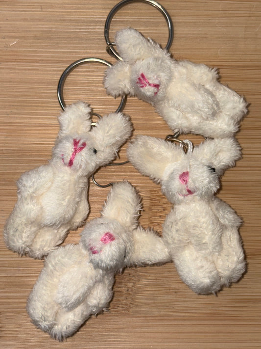 White Rabbit Keychain